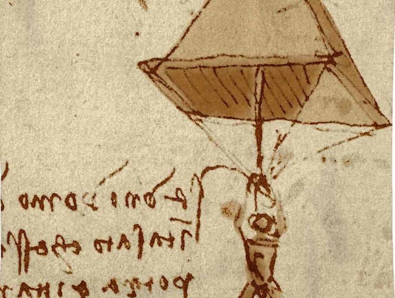 De uitvinding van Leonardo da Vinci’s parachute